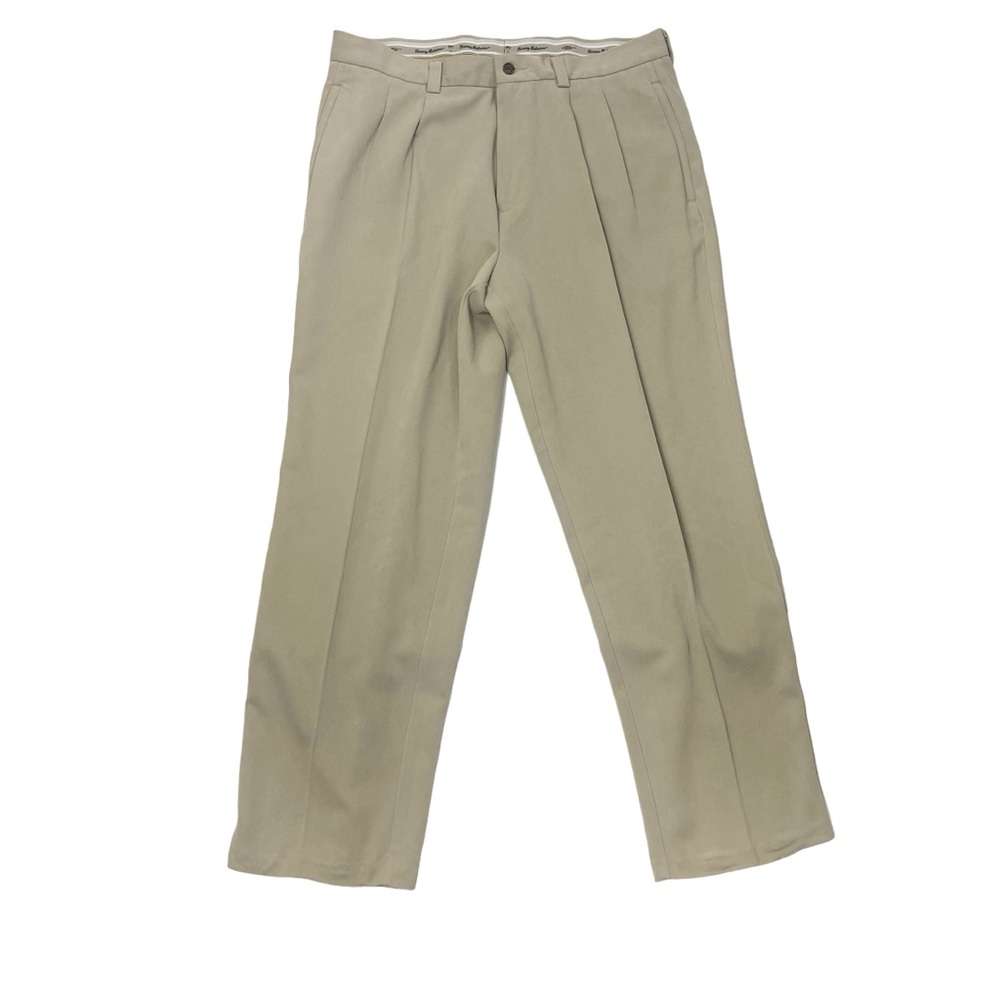 Tommy Bahama 100% Silk Chino Pants Tan Relaxed Fit Men’s 36x30